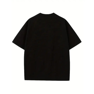 Camiseta de Hombre de Última Moda, Oversize, con Hombros Caídos, Logotipo Frontal, Cuello Redondo, Manga Corta, Transpirable, de Secado Rápido, Tejido de Punto de 200g, Casual - Product Image 2