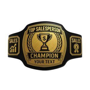 Cinturón de Campeonato Personalizado para el Mejor Vendedor, Premio de Vendedor con Logotipo y Texto - Product Image 1