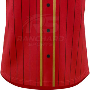 Camiseta de Béisbol para Hombre, Ropa Deportiva de Equipo, Malla de Secado Rápido, Transpirable, para Juegos al Aire Libre, Personalizable - Product Image 5