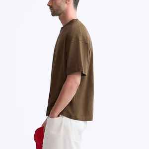 Nueva Camiseta de Hombre de Corte Holgado, 100% Algodón, 200gsm, con Logotipo Personalizado con Impresión Digital 3D, Hombros Caídos, Transpirable, Estilo Hip Hop - Product Image 3