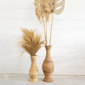 Vintage Rustic Classic Vase <b>Tall</b> Flower Vase <b>Table</b> Floor Handmade Woven Rattan Vases for Flowers Interior Decoration - Product Image 4