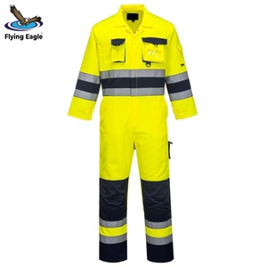 Uniforme de Trabajo Industrial Resistente, Chaqueta y Pantalones de Algodón Transpirable, Ropa de Trabajo Protectora - Product Image 4