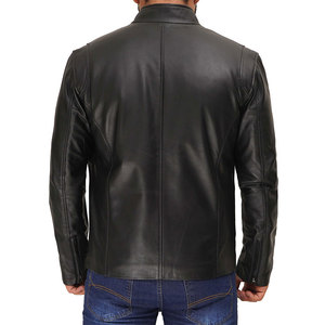 Blousons en cuir sportifs pour hommes, tendance du moment, doublure en soie, personnalisables, imperméables, grandes tailles, logo frontal, hiver, vente chaude - Product Image 4