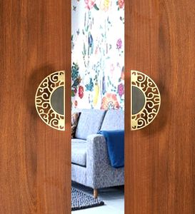 Premium Brass Door <b>Handle</b> for Main Door Art Deco Design Decorative Heavy Duty <b>Pull</b> <b>Handle</b> with Antique Finish for Home Office - Product Image 4