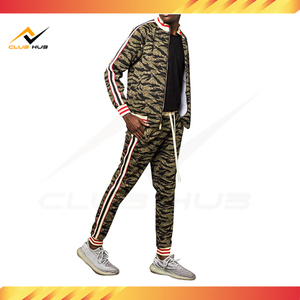 High Quality Winter Solid Men's <b>Hoodies</b> Sweatshirt Sets Breathable <b>Lightweight</b> Polyester/Cotton Fleece Jogger Tracksuit Made - Product Image 5