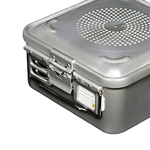 Caja de Instrumentos Quirúrgicos de Acero Inoxidable Alemán Esterilizada Manualmente, Certificada CE Clase I, Tamaño Personalizado, Plateada - Product Image 4