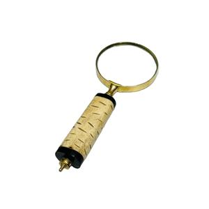 Loupe de poche en laiton de 2,5 pouces avec manche en os naturel |   Loupe d'inspection optique - Product Image 1