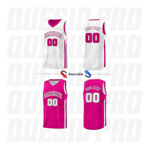 Maillot de basket-ball personnalisé, dernière collection, sans manches, vêtements de sport respirants, maillot de basket-ball réversible, sublimation, broderie - Product Image 2