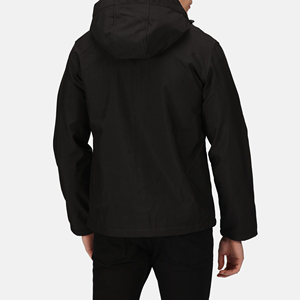 Polyester / Nylon Softshell Men <b>Workout</b> Windproof Windbreaker Winter Hiking Nylon Half Zipper <b>Jacket</b> - Product Image 2