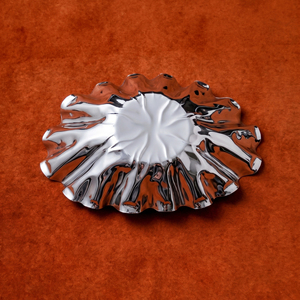 Elegant Oval Fluted Centerpiece Bowl / Chocolate <b>Tray</b> With <b>Mirror</b> Finish, Perfect For Wholesale Luxury Home Tableware & Decor - Product Image 5