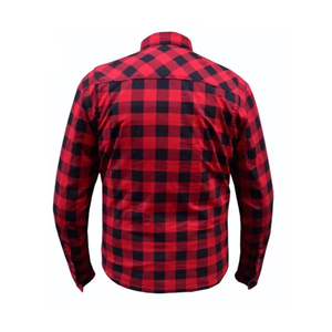 เสื้อเชิ้ตผ้าแฟลนเนลสำหรับนักแข่งรถสุดเท่ พร้อมวัสดุเคฟลาร์ป้องกัน ระบายอากาศได้ดี เหมาะสำหรับทั้งชายและหญิง ใช้สำหรับขี่มอเตอร์ไซค์ - Product Image 5