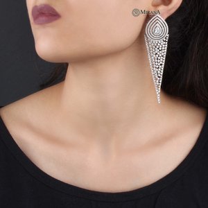 Fashion Earrings Designer V-Shaped Cocktail Earrings - Product Image 2