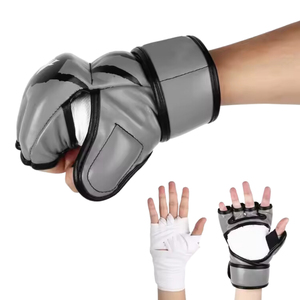 Thick Padded MMA Sparring Gloves for Safe Training Open Palm Grappling <b>Dummy</b> MMA Training Gloves - Product Image 3