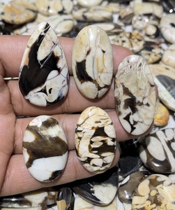 Wholesale Natural Peanut Wood Jasper Cabochon Loose Gemstone Mix Shape Jasper Cabs Ring Pendant Necklace Silver Jewelry Making - Product Image 4