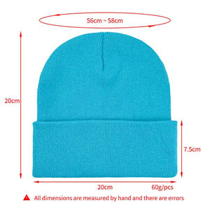 Knitted <b>Warm</b> Winter Beanie <b>Hat</b> with Custom logo Knitted Cuff Winter Beanie <b>Hat</b> with Custom logo for Men Custom Beanie - Product Image 5