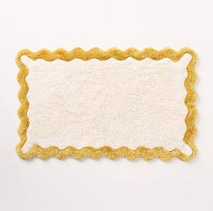 Tapis de bain moelleux, épais, absorbant l'eau, antidérapant, 100% coton, tissé à la main, pour hôtels de luxe - Product Image 1