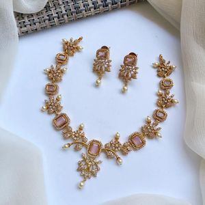 Ensemble de colliers punk en alliage pour femmes, style européen et américain, avec cristaux artificiels, pour robe de soirée et bijoux de mariée - Product Image 2