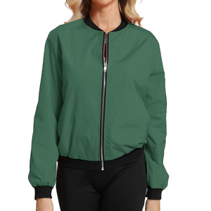 Casual Lightweight <b>Zip</b> <b>Up</b> <b>Women's</b> Loose Fit Bomber <b>Jacket</b> Modern Streetwear Everyday Fashion Ladies Bomber <b>Jackets</b> - Product Image 1