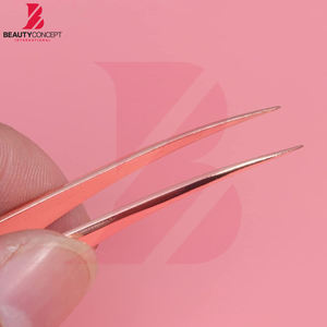 Pince à épiler antidérapante à pointe en fibre de précision, design ergonomique pour extensions de cils et application de maquillage, pince à greffe - Product Image 5