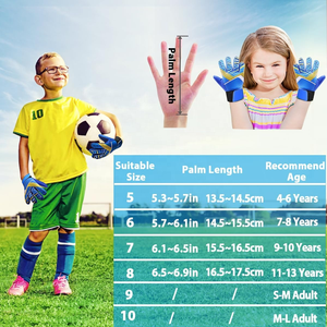 Professional Leather Goalkeeper Soccer <b>Gloves</b> Waterproof Breathable Non-Slip Unisex - Product Image 3