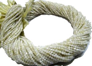 Collier de perles facettées en nacre naturelle de 2 mm, 13 pouces de long - Product Image 3