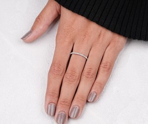 IGI Lab Diamond Wedding Band Full Eternity Round Diamond Band 14K Gold Band <b>Ring</b> Dainty <b>Ring</b> Minimalist <b>Ring</b> <b>Stacking</b> <b>Ring</b> - Product Image 6