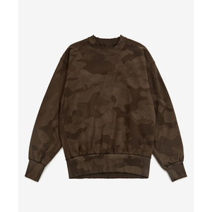 เสื้อสเวตเชิ้ตผ้าผสมคอตตอน-โพลีเอสเตอร์บุขนแกะระบายอากาศลายพรางฤดูหนาวสำหรับผู้ชาย คอกลม แขนยาว ปักโลโก้ตามสั่ง - Product Image 5