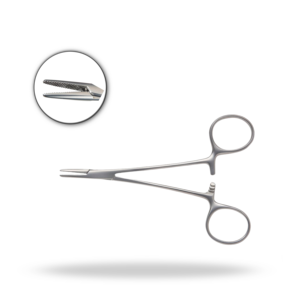 Halsey Needle Holder Serrated 13cm Neuro Spine Surgical Instrument For Suturing - Product Image 1