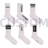 Chaussettes Jacquard Unisexe Personnalisées de Haute Qualité, Logo OEM Personnalisé, Motif, Taille, Couleur, Design, Chaussettes de Sport, Étiquette Privée Acceptée