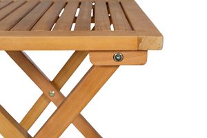 Table de bistro pliante en acacia de qualité supérieure | Accent extérieur léger fabriqué à la main pour villas, cafés et centres de villégiature | Vietnam Fabricant - Product Image 2