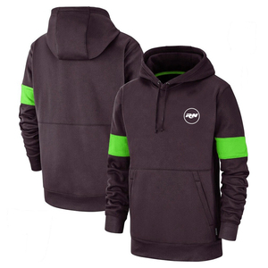 Sudadera con capucha de algodón de gran tamaño unisex, logotipo personalizado con hombros Caídos para ropa de calle gráfica con estampado abullonado para invierno, disponible a granel - Product Image 5