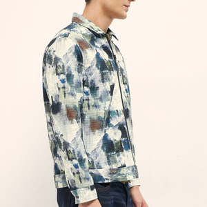Custom <b>men</b> bomber <b>jacket</b> quilted puffer varsity windproof streetwear fishing winter breathable lightweight <b>men</b> fashion satin OEM - Product Image 2