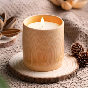 Vela aromática de bambú sostenible, barata, en tubo, ecológica, set de regalo para eventos - Product Image 6