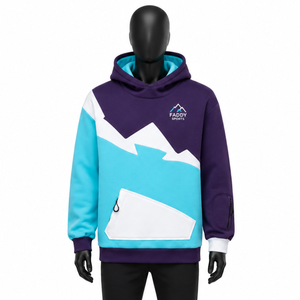 Sudadera con Capucha Impermeable Personalizada para Snowboard, para Hombre y Mujer, Forro Polar Térmico, Sudadera de Esquí, Chaqueta Holgada para Deportes de Montaña de Invierno - Product Image 1