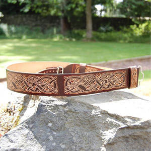 Cinturón de Cuero con Diseño de Animales Zoomorfos, Cinturón Escocés de Tartán, Cinturones Irlandeses al por Mayor - Product Image 3