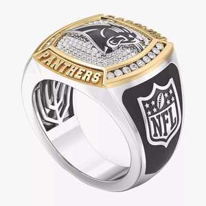 Anillo de Campeonato de la NFL de los Carolina Panthers, Chapado en Oro de 18K con Incrustaciones de Diamantes, Estilo Lujoso para Hombre - Product Image 2