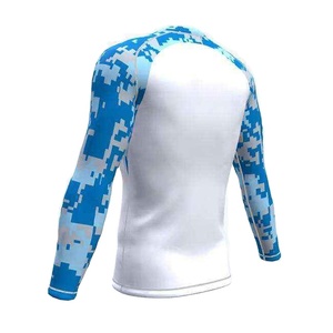 Out Class Custom Printed Long Sleeve Fit Compression Men's Rash Guard Sublimation Printed Rash Guard <b>Tshirts</b> - Product Image 3