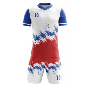 Tenue de football personnalisable légère et respirante pour adulte unisexe, maillot de foot à manches courtes 100 % polyester - Product Image 2