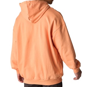 Custom Logo Vintage Blank <b>Plain</b> Pullover <b>Hoodie</b> with Pocket Fleece Quick Dry & Breathable Regular Fit Heavy Weight for Men - Product Image 3