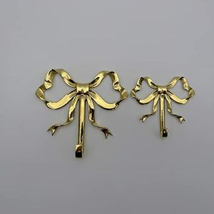 Decorative Brass Wall <b>Hooks</b> Antique Finish Hanging Fixture Stylish <b>Coat</b> Holder For Entryway Bedroom Bathroom Storage Needs - Product Image 3