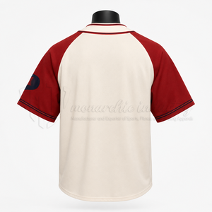 Camiseta de Béisbol Sublimada Personalizada, 100% Poliéster, Malla con Rayas, Uniforme de Equipo, OEM ODM, Secado Rápido, Transpirable, Cuello en V - Product Image 2