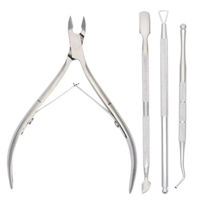 Coupe-cuticules en acier inoxydable, outil d'amélioration des ongles, pince à peaux mortes, dissolvant de vernis, kit d'amélioration des ongles - Product Image 5