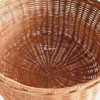 Vase en rotin tressé à la main, écologique, style vintage traditionnel, grande urne, pot de fleurs haut, décoration pour la maison et le jardin, Vietnam