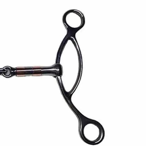 Bocado de acero inoxidable para caballo con diseño de asa de lazo para equipo de equitación, boquilla metálica duradera, bocados para caballo 2026 en venta - Product Image 3