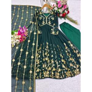 Vestido de diseñador de corte Aliya para mujer, hermoso conjunto incluido de Pent y Dupatta - Product Image 1