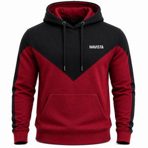Sudadera con capucha vintage lavada para hombre, con cremallera de pedrería, de felpa de algodón de 400 GSM, estampada por transferencia térmica, de punto y con efecto desgastado - Product Image 5