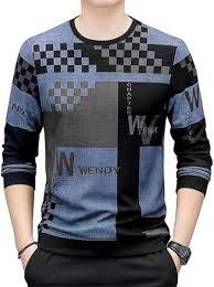 Camiseta de Cuello Redondo Casual para Hombre, Venta al por Mayor, Manga Larga, Camiseta Estampada de Alta Calidad para Hombre, Patrón de Sublimación Digital 3D - Product Image 3