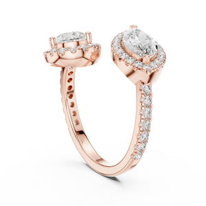 ROYAL 14K anillos de diamantes de moda para mujer joyería personalizada al por mayor resina de aleación de acero inoxidable de alta calidad de confianza - Product Image 2