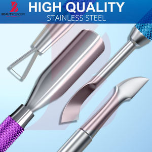 Pousse-cuticules en acier inoxydable de haute qualité, sur mesure, pour enlever les peaux mortes, pour la manucure professionnelle - Product Image 6