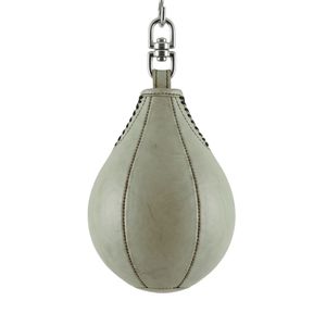 Balón de Boxeo de Cuero Blanco Premium, Resistente, Colgante, para Entrenamiento de Reflejos y Boxeo en Gimnasio - Product Image 2